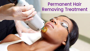 Permanent solution to facial hair